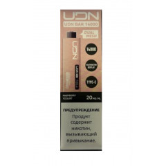 Электронная сигарета UDN BAR 14000 Малиновый Йогурт